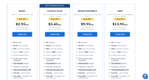 Bluehost subscription plan