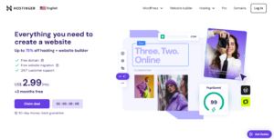 Hostinger home page
