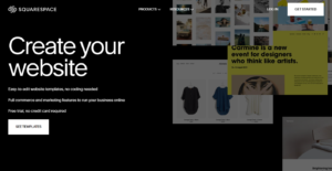Squarespace home page