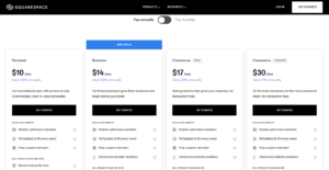 Squarespace subscription plans